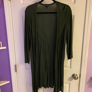 Torrid Olive Green Cardigan